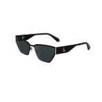 Calvin Klein Jeans CKJ 24207S 001 58 Unisex Geometrik Siyah Metal Güneş Gözlüğü