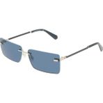 Calvin Klein Jeans Ckj 25206S 044 61 Unisex Dikdörtgen Gümüş Metal Güneş Gözlüğü - Gri