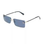 Calvin Klein Jeans CKJ 25206S 044 61 Unisex Dikdörtgen Gümüş Metal Güneş Gözlüğü