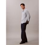 Calvin Klein Jeans Classic Fit Çizgili Erkek Gömlek Lv04Rc706Gx6V Casual Classıc Boardw, Lacivert, Xl