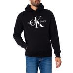 Calvin Klein Jeans Core Monologo Siyah Kapüşonlu Erkek Sweatshirt