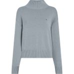 Calvin Klein Jeans Dik Yaka Standart Düz Gri Kazak Kadın J20J224806PC2 - XS