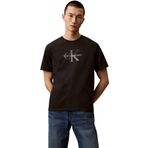 Calvin Klein Jeans Erkek SS Hero Monologo Tee 20s T-Shirts Black S