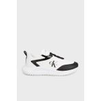 Calvin Klein Jeans Eva Tabanlı Karışık Materyal Runner Erkek Sneaker YM0YM01439-01W - Beyaz