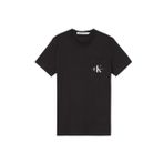 Calvin Klein Jeans J30J320936-BEH Core Monogram Pocket Siyah Erkek Bisiklet Yaka Düz T-Shirt