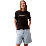 Calvin Klein Jeans Kadın A- INST. LOGO CLASSIC TEE SS T-Shirts Black S