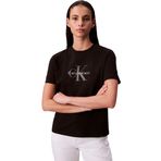Calvin Klein Jeans Kadın HERO SS CLASSIC MONOLOGO CNECK T T-Shirts Black XS