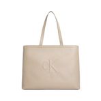 Calvin Klein Jeans Kadın Kanvas Çanta LV04K3070GPBF Bej