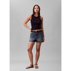 Calvin Klein Jeans Lacivert Kadın Atlet Sl Monogram Patch Waffle Racer T