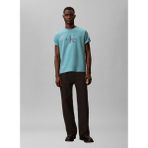 Calvin Klein Jeans Mavi Erkek Standart Fit Baskılı T-Shirt LV04RB862G2IR Petrol T-Shirt - XL