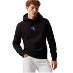 Calvin Klein Jeans Monologo Hoodie Siyah Erkek Sweatshirt