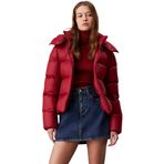 Calvin Klein Jeans MW DOWN SHORT PUFFER Kadın Ceket, Kırmızı, L