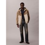 Calvin Klein Jeans Regular Fit Bej Erkek Ceket LV04RD504GPAH Ls 3l Colorblock Tech