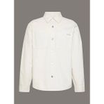 Calvin Klein Jeans Regular Fit Krem Düz Erkek Gömlek LV04RD708G0R6 90S Washed Bone Overs - XL