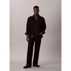 Calvin Klein Jeans Regular Fit Siyah Düz Erkek Gömlek LV04RD744G01D 90S Merlot Overshırt