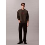 Calvin Klein Jeans Relaxed Baskılı Sweatshirt, L, 5003296556, Haki, erkek