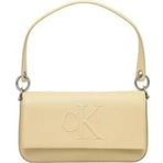 Calvin Klein Jeans SCULPTED FLAP SHOULDER POUCH25 Kadın Beyaz Omuz Çantası LV04K3148G-RM0