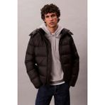 Calvin Klein Jeans Uzun Kollu Çıkarılabilir Kapüşonlu Şişme Erkek Siyah Mont LV04RC518G-UB1