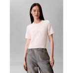 Calvin Klein Jeans Yuvarlak Yaka Standart Desenli Beyaz Kadın Kazak Chunky Cotton Graphıc Vest