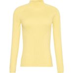 Calvin Klein Jeans Yuvarlak Yaka Standart Düz Sarı Kadın Kazak Fashıoned Rıb Cotton Cn Sweater - M