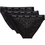 Calvin Klein Kadın 3PK Bikini Black/Black/Black 3XL