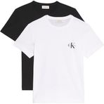 Calvin Klein Kadın A- Logo CN 2 Pack Tee T-shirt Black W/White XS
