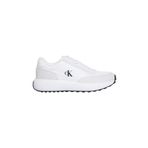 Calvin Klein Kadın Athleisure Runner Spor Ayakkabı, Parlak Beyaz/Siyah, 37 EU