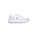 Calvin Klein Kadın Athleisure Runner Spor Ayakkabı, Parlak Beyaz/Siyah, 39 EU
