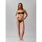 Calvin Klein Kadın Balconette Arkadan Bağlamalı Bikini Üstü, Brush Green, 80C