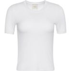 Calvin Klein Kadın Beyaz Calvin Klein A- Modal Rib Tee Essential Kadın Beyaz T-Shirt - 001-Beyaz