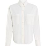 Calvin Klein Kadın Beyaz Calvin Klein Cotton Voıle Ls Shır Kadın Beyaz Gömlek - 001 - Beyaz - 34