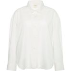 Calvin Klein Kadın Beyaz Calvin Klein Crisp Poplin Oversized Cropped S Kadın Beyaz Gömlek