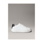 Calvin Klein Kadın Beyaz Chunky Cupsole Laceup Sneaker Düz Tabanlı Modern Tasarım