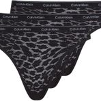 Calvin Klein Kadın BIKINI 3PK Bikini BLACK/BLACK/BLACK M