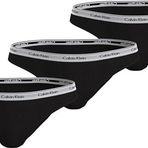 Calvin Klein Kadın BIKINI 3PK Bikini BLACK/BLACK/BLACK XS