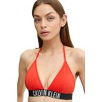 Calvin Klein Kadın Bikini Üstü, Triangle, Kırmızı, L Beden