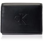 Calvin Klein Kadın BOLD CK MEDIUM BIFOLD Cüzdan Black Tek Beden