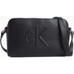 Calvin Klein Kadın Çapraz Askılı Çanta Siyah Poliüretan Mat Yüzeyli Modern Tasarım Ckj Sculpted Impress