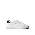 Calvin Klein Kadın Chunky Cupsole RU Patch LTH WN Sneaker - Beyaz, Bright White/Black, 39 EU, numeric_39