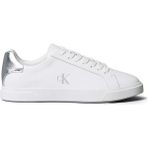 Calvin Klein Kadın Ck Logo Detaylı Düşük Bilekli Deri Beyaz Sneaker HW0HW02846-0K8