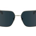 Calvin Klein Kadın Ckj24201s Kare Güneş Gözlüğü, Altın, One Size