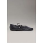 Calvin Klein Kadın Deri Mary Jane Siyah Sneaker HW0HW02656-BEH