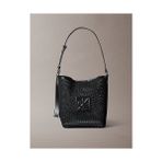Calvin Klein Kadın Emblem Mesh Bucket Çanta - Siyah - Standart