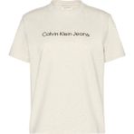 Calvin Klein Kadın Gri Calvin Klein A- Inst. Logo Classıc Tee Ss Gri Kadın T-Shirt - 2XS - 001-Gri