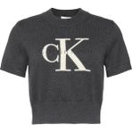 Calvin Klein Kadın Gri Calvin Klein Chunky Cotton Graphıc Vest Kadın Gri T-Shirt - M