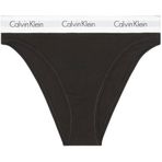 Calvin Klein Kadın High Leg Tanga Black S