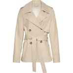 Calvin Klein Kadın Kahverengi Calvin Klein Mıd Length Cotton Trench Kadın Açık Kahverengi Trençkot - S
