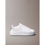 Calvin Klein Kadın Kalın Topuk Deri Bağcıklı Rahat Taban Beyaz Sneaker YW0YW01929-0LC