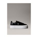 Calvin Klein Kadın Lace Up Deri Detaylı Platform Sneaker - Siyah
