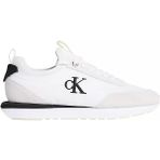 Calvin Klein Kadın Logolu Süet Detaylı Ck Desenli Bağlamalı Rahat Taban Beyaz Sneaker YW0YW02060-05V